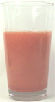 Red bell pepper and carrot juice