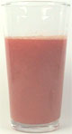 Red bell pepper and strawberry juice