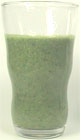Natto and spinach juice 